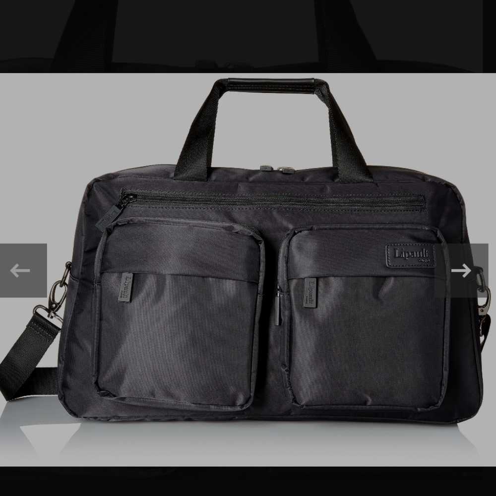 Lipault Original Plume Weekend Bag Carry On Luggage - Black Like New